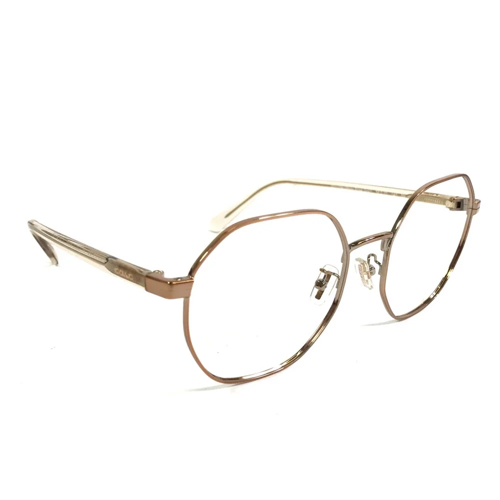 Coach Eyeglasses Frames HC7147 CH556 93315M Shiny Rose Gold Wire Rim 56-20-140